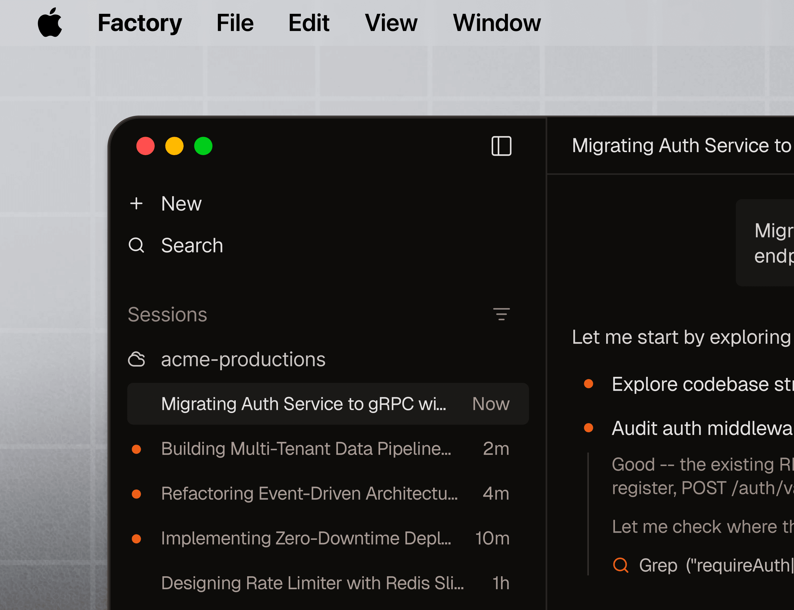 The Factory Desktop App